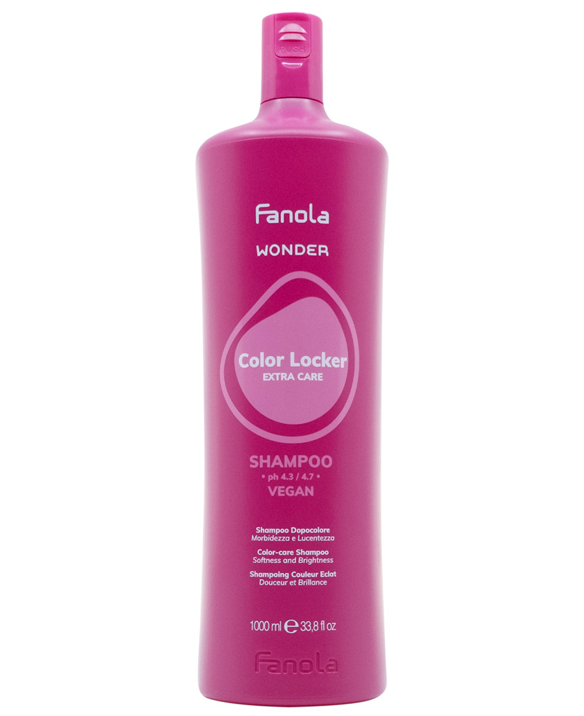 Fanola Wonder Color Locker Shampoo — шампунь для фарбованого волосся, 1000 мл